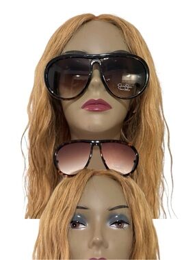 Jessica Simpson Oversized Black Tortoise Gradient Lens Sunglasses
